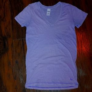Victorias secret Pink purple v neck t shirt